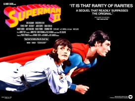 Chris Reeve and Margot Kidder as Superman and Lois Lane in Superman 2 (1980)