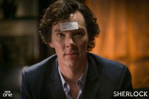 Benedict Cumberbatch as drunk Sherlock Holmes in BBC Sherlock Season 3 Episode 2 The Sign of Three