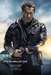 Arnold Schwarzenegger Guardian Terminator T-800 Terminator Genisys movie poster wallpaper image screensaver picture